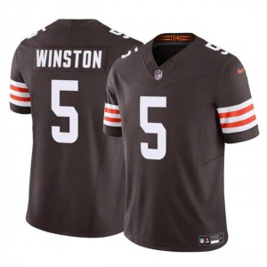 Nike Browns 5 Jameis Winston Brown F.U.S.E. Vapor Limited Men Jersey Nike Browns 5 Jameis Winston Brown F.U.S.E. Vapor Limited Men Jersey