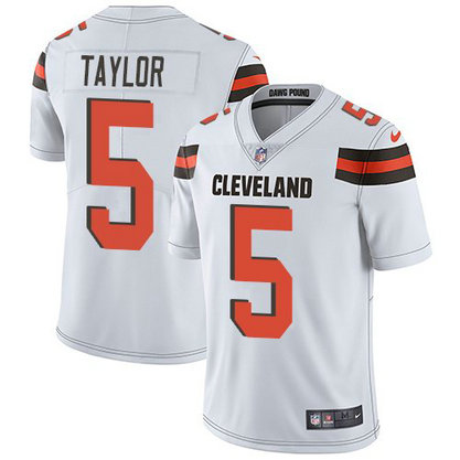 Nike Browns 5 Tyrod Taylor White Vapor Untouchable Limited Jersey Nike Browns 5 Tyrod Taylor White Vapor Untouchable Limited Jersey