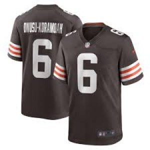 Nike Browns 6 Owusu-Koramoah Brown Vapor Untouchable Limited Men Jersey Nike Browns 6 Owusu-Koramoah Brown Vapor Untouchable Limited Men Jersey