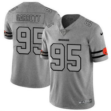 Nike Browns 95 Myles Garrett 2019 Gray Gridiron Gray Vapor Untouchable Limited Jersey Nike Browns 95 Myles Garrett 2019 Gray Gridiron Gray Vapor Untouchable Limited Jersey