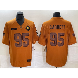 Nike Browns 95 Myles Garrett 2023 Brown Salute To Service Limited Men Jersey Nike Browns 95 Myles Garrett 2023 Brown Salute To Service Limited Men Jersey