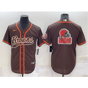 Nike Browns Blank Brown Vapor Baseball Logo Limited Men Jersey Nike Browns Blank Brown Vapor Baseball Logo Limited Men Jersey