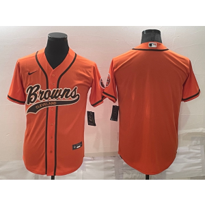 Nike Browns Blank Orange Baseball Men Jersey Nike Browns Blank Orange Baseball Men Jersey