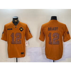Nike Buccaneers 12 Tom Brady 2023 Brown Salute To Service Limited Men Jersey Nike Buccaneers 12 Tom Brady 2023 Brown Salute To Service Limited Men Jersey