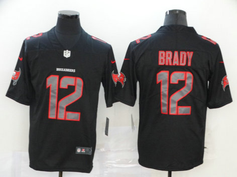 Nike Buccaneers 12 Tom Brady Black Impact Vapor Limited Jersey Nike Buccaneers 12 Tom Brady Black Impact Vapor Limited Jersey