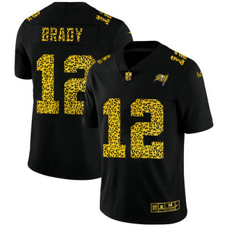 Nike Buccaneers 12 Tom Brady Black Leopard Vapor Untouchable Limited Jersey Nike Buccaneers 12 Tom Brady Black Leopard Vapor Untouchable Limited Jersey