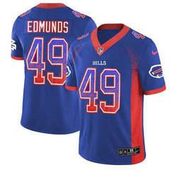 Nike Buffalo Bills #49 Tremaine Edmunds Royal Blue Teal Team Color Men's Stitched NFL Limited Rush Drift Fashion Jersey Nike Buffalo Bills #49 Tremaine Edmunds Royal Blue Teal Team Color Men's Stitched NFL Limited Rush Drift Fashion Jersey