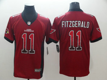 Nike Cardinals #11 Larry Fitzgerald Red Drift Fashion Limited Jersey