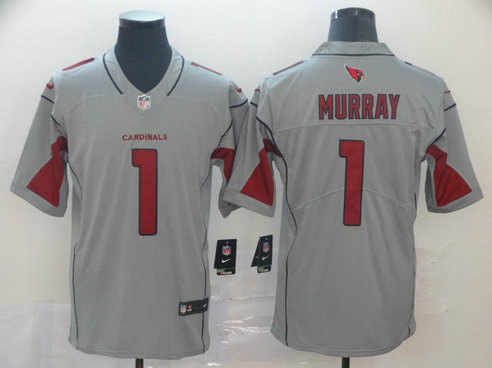 Nike Cardinals 1 Kyler Murray Silver Inverted Legend Jersey Nike Cardinals 1 Kyler Murray Silver Inverted Legend Jersey