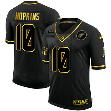 Nike Cardinals 10 DeAndre Hopkins Black Gold 2020 Salute To Service Limited Jersey Nike Cardinals 10 DeAndre Hopkins Black Gold 2020 Salute To Service Limited Jersey