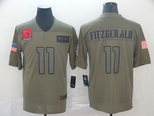 Nike Cardinals 11 Larry Fitzgerald 2019 Olive Salute To Service Limited Jersey Nike Cardinals 11 Larry Fitzgerald 2019 Olive Salute To Service Limited Jersey