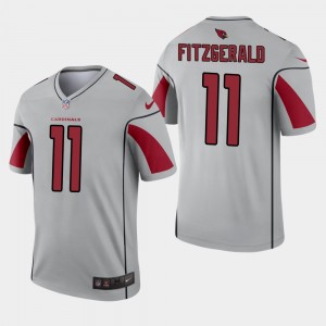 Nike Cardinals 11 Larry Fitzgerald Grey Inverted Legend Men Jersey