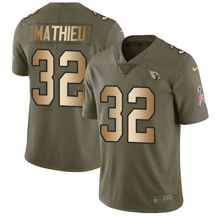 Nike Cardinals 32 Tyrann Mathieu Olive Gold Salute To Service Limited Jersey Nike Cardinals 32 Tyrann Mathieu Olive Gold Salute To Service Limited Jersey