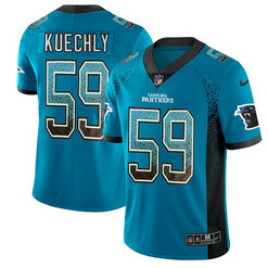 Nike Carolina Panthers #59 Luke Kuechly Blue Men's Stitched NFL Limited Rush Drift Fashion Jersey Nike Carolina Panthers #59 Luke Kuechly Blue Men's Stitched NFL Limited Rush Drift Fashion Jersey