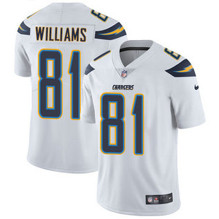 Nike Chargers #81 Mike Williams White Men's Stitched NFL Vapor Untouchable Limited Jersey Nike Chargers #81 Mike Williams White Men's Stitched NFL Vapor Untouchable Limited Jersey