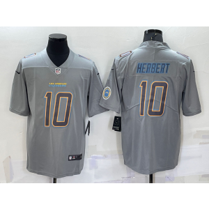 Nike Chargers 10 Justin Herbert Grey Atmosphere Fashion Vapor Limited Men Jersey Nike Chargers 10 Justin Herbert Grey Atmosphere Fashion Vapor Limited Men Jersey