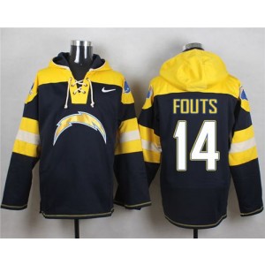 Nike Chargers 14 Dan Fouts Navy Blue Player Pullover NFL Hoodie Sweatshirt Nike Chargers 14 Dan Fouts Navy Blue Player Pullover NFL Hoodie Sweatshirt