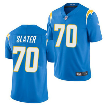 Nike Chargers 70 Rashawn Slater Blue 2021 Draft Vapor Limited Jersey Nike Chargers 70 Rashawn Slater Blue 2021 Draft Vapor Limited Jersey