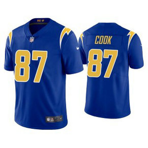 Nike Chargers 87 Jared Cook 2021 Royal Vapor Untouchable Limited Men Jersey Nike Chargers 87 Jared Cook 2021 Royal Vapor Untouchable Limited Men Jersey