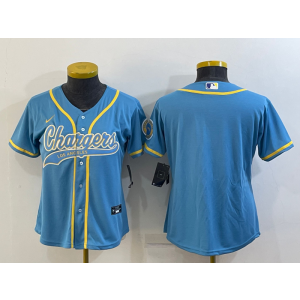 Nike Chargers Blank Blue Vapor Baseball Limited Women Jersey Nike Chargers Blank Blue Vapor Baseball Limited Women Jersey