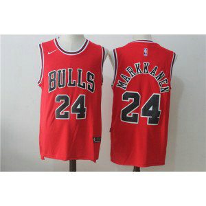 Nike Chicago Bulls 24 Lauri Markkanen Red 2017 NBA Draft Men Jersey