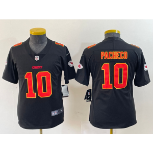 Nike Chiefs 10 Isiah Pacheco Black Vpaor Limited Youth Jersey