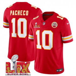 Nike Chiefs 10 Isiah Pacheco Red 2025 Super Bowl LIX F.U.S.E. Vapor Limited Men Jersey Nike Chiefs 10 Isiah Pacheco Red 2025 Super Bowl LIX F.U.S.E. Vapor Limited Men Jersey