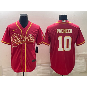 Nike Chiefs 10 Isiah Pacheco Red Vapor Baseball Limited Men Jersey Nike Chiefs 10 Isiah Pacheco Red Vapor Baseball Limited Men Jersey