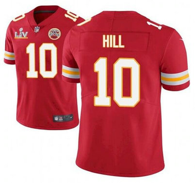 Nike Chiefs 10 Tyreek Hill Red 2021 Super Bowl LV Vapor Untouchable Limited Jersey Nike Chiefs 10 Tyreek Hill Red 2021 Super Bowl LV Vapor Untouchable Limited Jersey