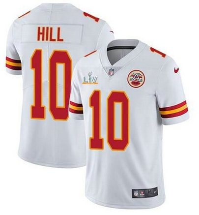 Nike Chiefs 10 Tyreek Hill White 2021 Super Bowl LV Vapor Untouchable Limited Jersey Nike Chiefs 10 Tyreek Hill White 2021 Super Bowl LV Vapor Untouchable Limited Jersey