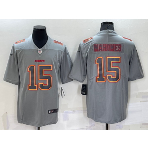 Nike Chiefs 15 Patrick Mahomes Gray Atmosphere Fashion Vapor Limited Men Jersey Nike Chiefs 15 Patrick Mahomes Gray Atmosphere Fashion Vapor Limited Men Jersey