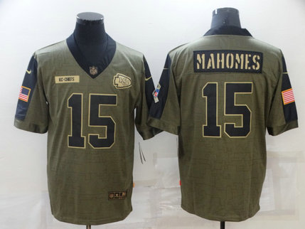 Nike Chiefs 15 Patrick Mahomes Olive 2021 Salute To Service Limited Jersey Nike Chiefs 15 Patrick Mahomes Olive 2021 Salute To Service Limited Jersey