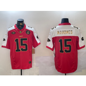 Nike Chiefs 15 Patrick Mahomes Red Gold Team Logo F.U.S.E. Vapor Limited Men Jersey Nike Chiefs 15 Patrick Mahomes Red Gold Team Logo F.U.S.E. Vapor Limited Men Jersey