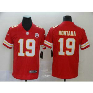 Nike Chiefs 19 Joe Montana Red Vapor Untouchable Limited Men Jersey Nike Chiefs 19 Joe Montana Red Vapor Untouchable Limited Men Jersey
