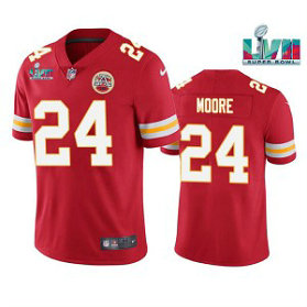 Nike Chiefs 24 Skyy Moore Red 2023 Super Bowl LVII Vapor Limited Men Jersey Nike Chiefs 24 Skyy Moore Red 2023 Super Bowl LVII Vapor Limited Men Jersey