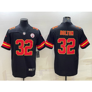 Nike Chiefs 32 Nick Bolton Black Vapor Untouchable Limited Men Jersey Nike Chiefs 32 Nick Bolton Black Vapor Untouchable Limited Men Jersey