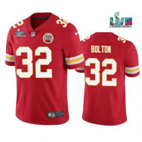 Nike Chiefs 32 Nick Bolton Red 2023 Super Bowl LVII Vapor Limited Men Jersey Nike Chiefs 32 Nick Bolton Red 2023 Super Bowl LVII Vapor Limited Men Jersey