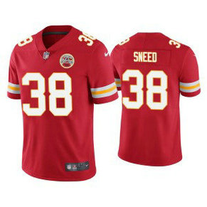 Nike Chiefs 38 L'Jarius Sneed Red Vapor Untouchable Limited Men Jersey Nike Chiefs 38 L'Jarius Sneed Red Vapor Untouchable Limited Men Jersey