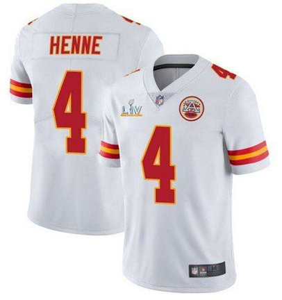 Nike Chiefs 4 Chad Henne White 2021 Super Bowl LV Vapor Untouchable Limited Jersey Nike Chiefs 4 Chad Henne White 2021 Super Bowl LV Vapor Untouchable Limited Jersey