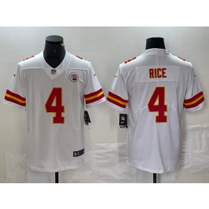 Nike Chiefs 4 Rice White Vapor Untouchable Limited Men Jersey Nike Chiefs 4 Rice White Vapor Untouchable Limited Men Jersey