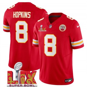 Nike Chiefs 8 DeAndre Hopkins Red 2025 Super Bowl LIX F.U.S.E. Vapor Limited Men Jersey Nike Chiefs 8 DeAndre Hopkins Red 2025 Super Bowl LIX F.U.S.E. Vapor Limited Men Jersey