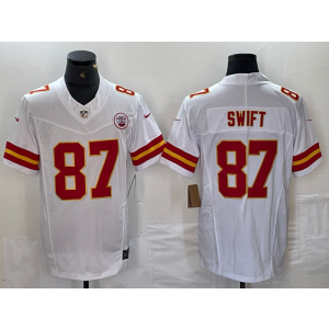 Nike Chiefs 87 Taylor Swift White F.U.S.E Vapor Limited Men Jersey Nike Chiefs 87 Taylor Swift White F.U.S.E Vapor Limited Men Jersey