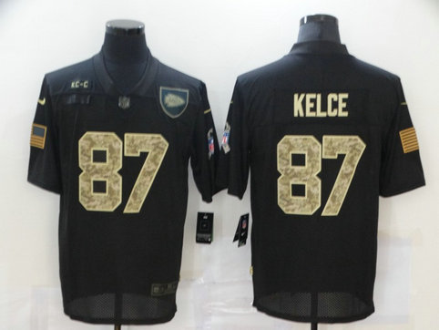 Nike Chiefs 87 Travis Kelce Black Camo 2020 Salute To Service Limited Jersey Nike Chiefs 87 Travis Kelce Black Camo 2020 Salute To Service Limited Jersey