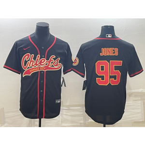 Nike Chiefs 95 Chris Jones Black Vapor Baseball Limited Men Jersey Nike Chiefs 95 Chris Jones Black Vapor Baseball Limited Men Jersey