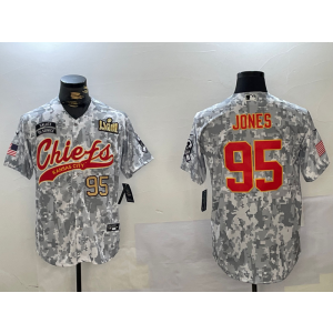 Nike Chiefs 95 Chris Jones Camo Vapor Baseball Limited Men Jersey Nike Chiefs 95 Chris Jones Camo Vapor Baseball Limited Men Jersey