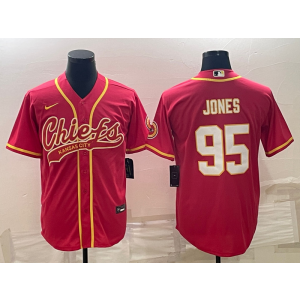 Nike Chiefs 95 Chris Jones Red Vapor Baseball Limited Men Jersey Nike Chiefs 95 Chris Jones Red Vapor Baseball Limited Men Jersey