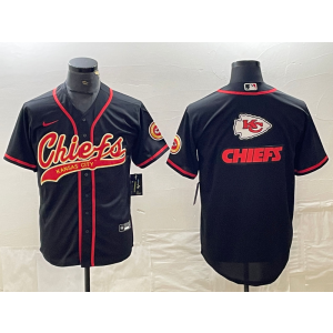 Nike Chiefs Blank Black Vapor Baseball Logo Limited Men Jersey Nike Chiefs Blank Black Vapor Baseball Logo Limited Men Jersey