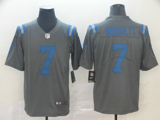 Nike Colts 7 Jacoby Brissett Gray Inverted Legend Limited Jersey Nike Colts 7 Jacoby Brissett Gray Inverted Legend Limited Jersey