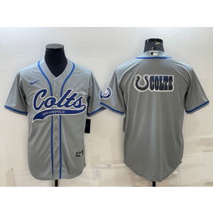 Nike Colts Blank Grey Vapor Baseball Logo Limited Men Jersey Nike Colts Blank Grey Vapor Baseball Logo Limited Men Jersey