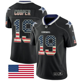 Nike Cowboys #19 Amari Cooper Black USA Flag Fashion Limited Jersey Nike Cowboys #19 Amari Cooper Black USA Flag Fashion Limited Jersey